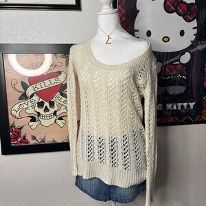 Cream & Gold Knitted Sweater
